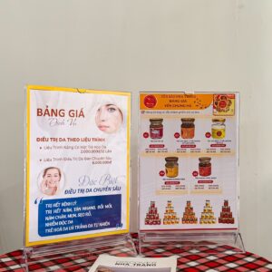 Alternative view of Standee Mica Để Bàn